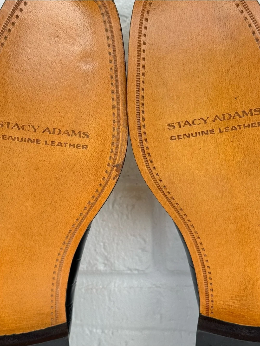 Stacy Adams Alligator Print Square Toe Loafers Men's 8